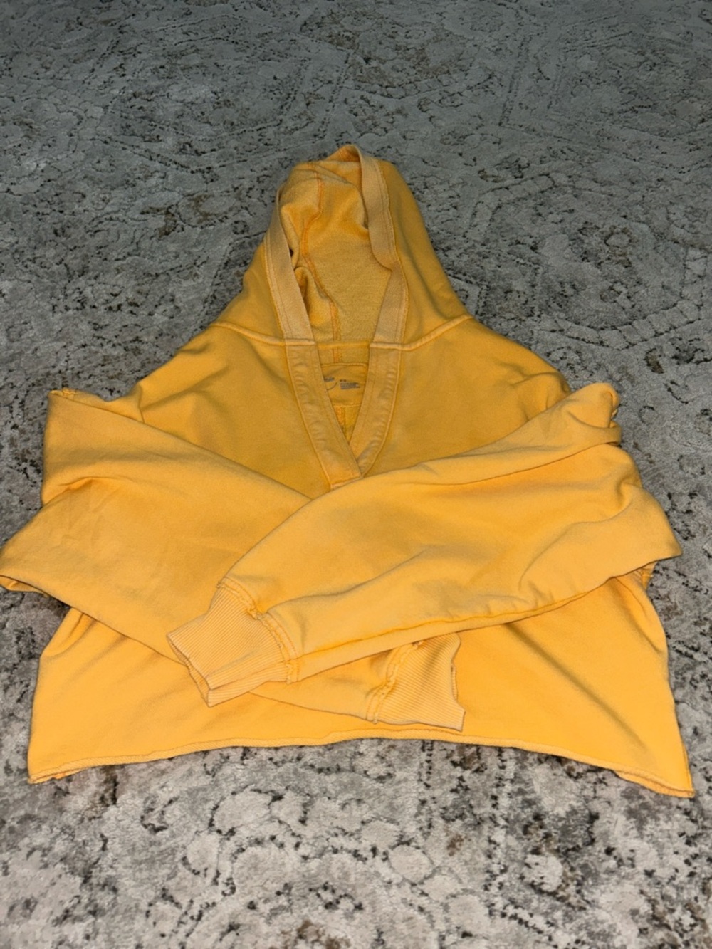 aerie Yellow Hooded Sweatshirt